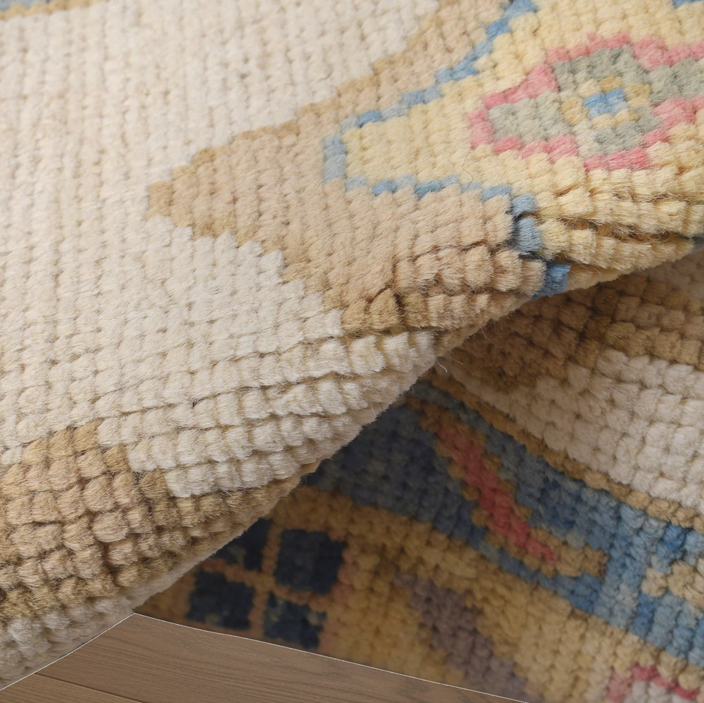 Hand-knotted Oushak Carpet 268 x 353 (cm) 8.10 x 11.7 (ft)