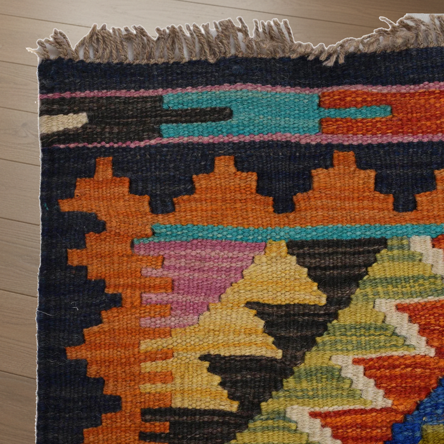 Handmade Vegetable Kilim 56 x 139 (cm) 1.0 x 4.7 (ft)