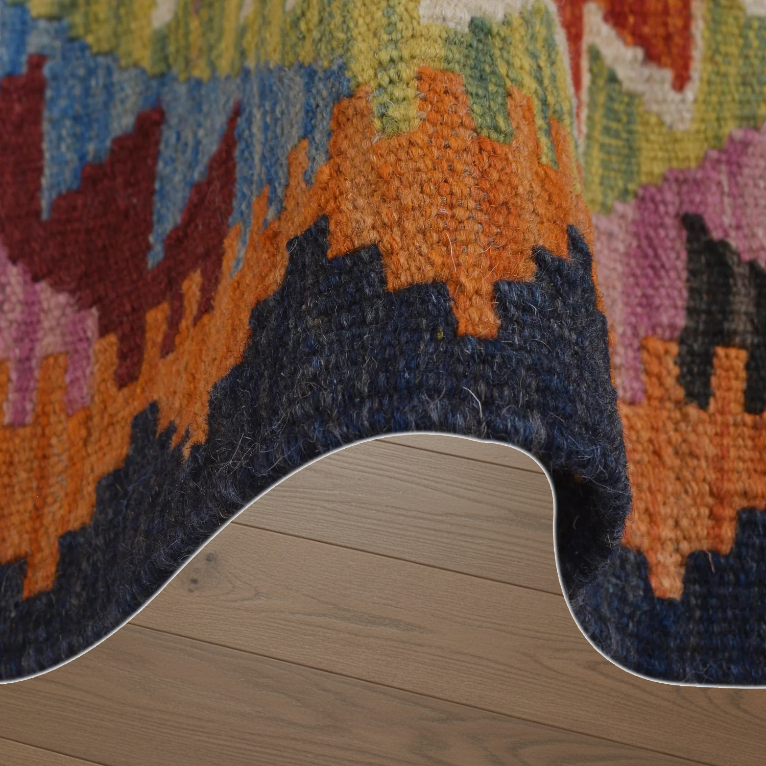 Handmade Vegetable Kilim 56 x 139 (cm) 1.0 x 4.7 (ft)