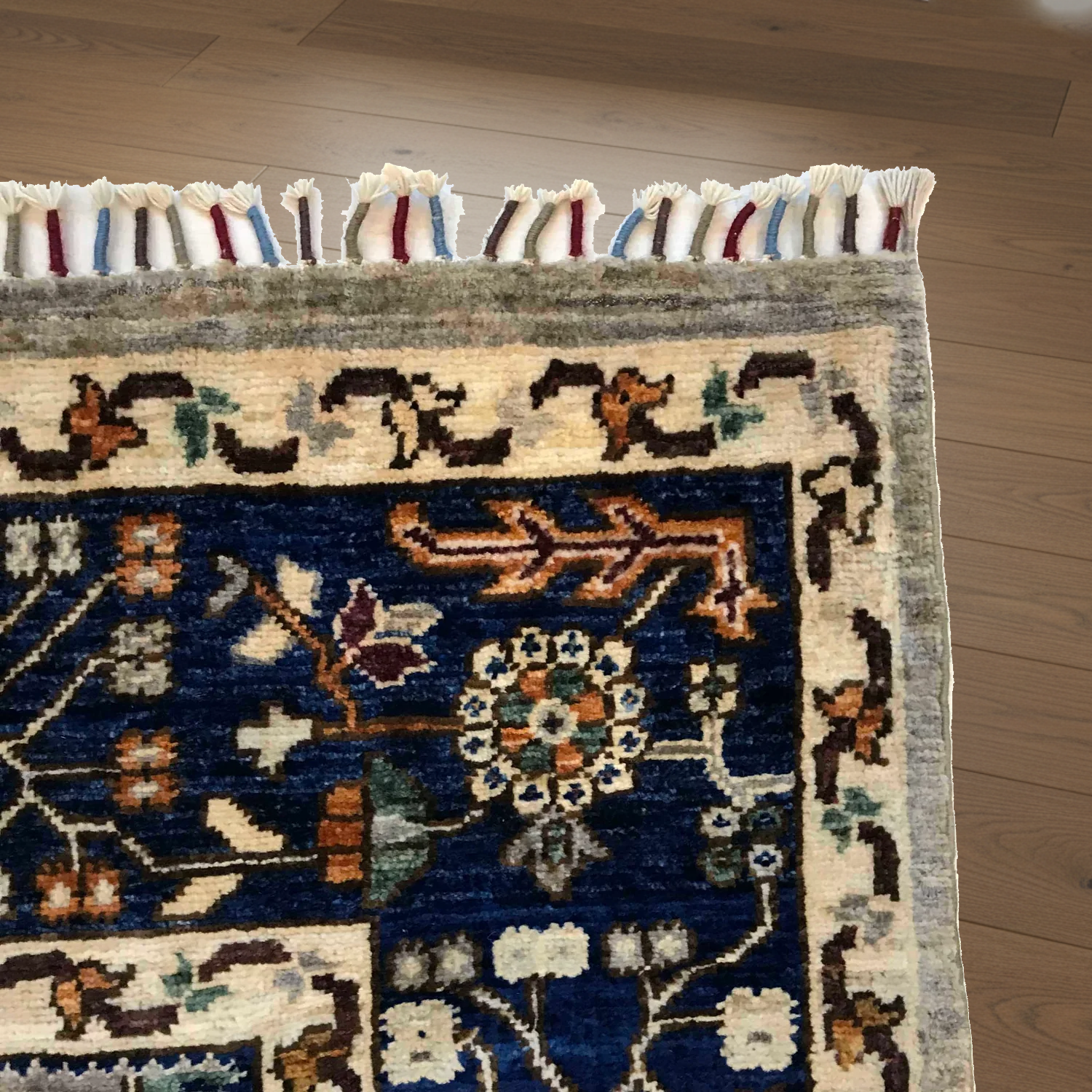 Hand Woven Tree Of Life Rug 182 x 273 (cm) 6.0 x 8.11 (ft)