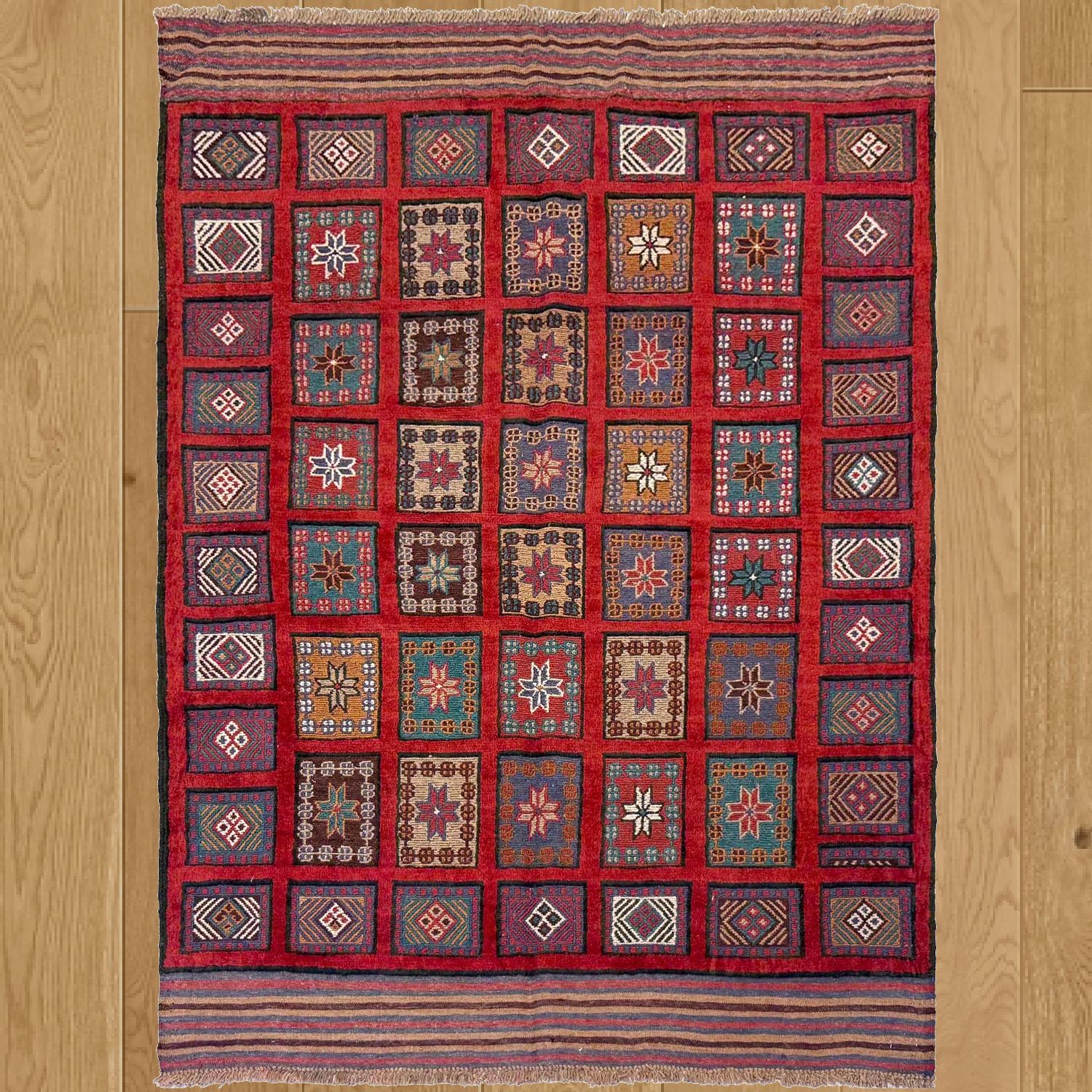 Handwoven Barjista Rug (kilim) 123 x 182 (cm) 4.0 x 6.0 (ft)